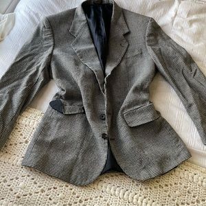 Oscar de la Renta Mens houndstooth blazer